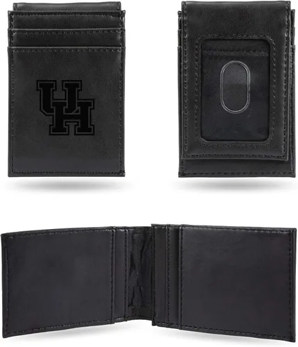 Vista 34 de Cartera de bolsillo frontal grabada con láser NCAA - Compacta/Cómoda/Delgada