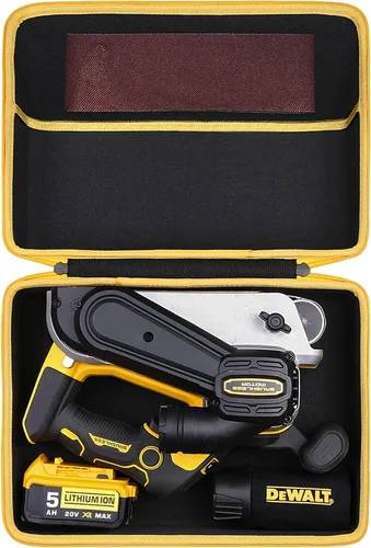 Vista 10 de khanka Estuche rígido de viaje compatible con lijadora orbital DEWALT 20V MAX (DCW210B), solo funda