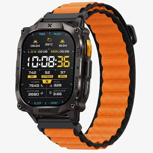 Vista 7 de CARBINOX Correa duradera de 0.866 in compatible con relojes inteligentes ajustables, ajuste seguro