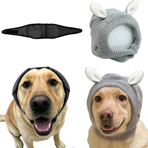 Vista 9 de Orejas silenciosas para perros que ladran la ansiedad, fundas para orejas de perro, redecilla para ruido