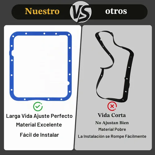 Vista 6 de 93104 Junta de cárter de aceite de transmisión compatible con Moroso 4L60E, 700R4