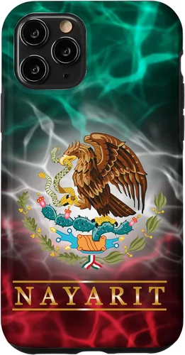 Vista 27 de Funda para iPhone 16 Nayarit con la bandera de México, funda orgullosa de las raíces mexicanas