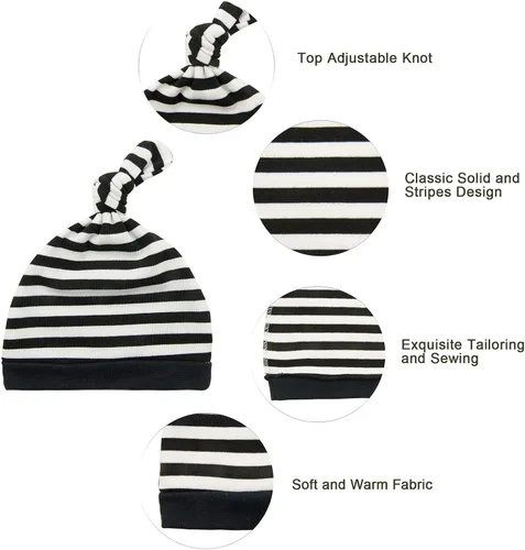 Vista 5 de Conjunto de gorro y manoplas para bebé, gorro de bebé para recién nacido, gorro de invierno