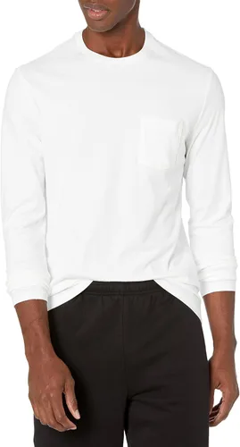Vista 14 de Amazon Essentials - Camisa de manga larga con corte entallado para hombre, estilos con bolsillo y sin bolsillo Negro