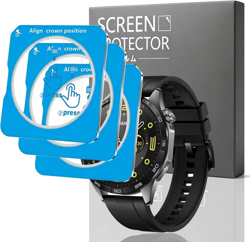 Vista 55 de Paquete de 3 protectores de pantalla para Amazfit Active 2, protección flexible de vidrio no templado, película protectora transparente HD