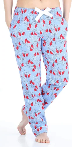 Vista 3 de PajamaMania - Pantalón de pijama para mujer, de franela de algodón, con bolsillos