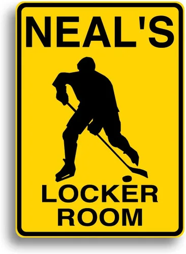 Vista 7 de Letrero de hockey - Personalizado con tu nombre