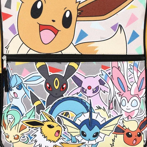 Vista 7 de Pokemon Eevee Kids - Mochila con capucha de 16 pulgadas Amarillo