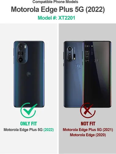 Vista 2 de Poetic Revolution - Funda para Moto Edge Plus 5G de 6.7 pulgadas (2022) / Edge+ 5G UW (2022), modelo # XT2201, funda protectora resistente a prueba