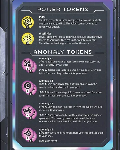 Vista 6 de Renegade Game Studios Warp's Edge: Anomaly Expansion - Juego de estrategia de construcción de bolsas, mayores de 10 años, juego individual para 1