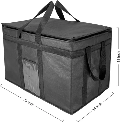 Vista 5 de Yalin XXXL - Bolsa térmica grande con aislamiento, enfriador de espuma de poliestireno para mantener los alimentos calientes o fríos, bolsa