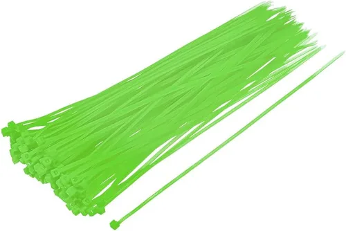 Vista 24 de uxcell Bridas para cables de nailon con cierre automático de 4 pulgadas, color azul cielo, 100