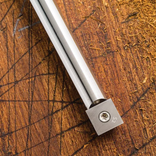 Vista 3 de Herramienta de corte cuadrada ergonómica de carburo de madera de tamaño completo – Herramientas de madera con asas de goma – Herramientas de torno