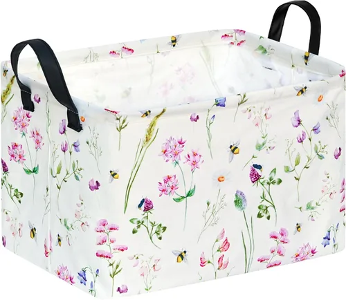 Vista 27 de Cesta Rectangular de Regalo, Cesta de Almacenamiento para Guardería, Cesto de Ropa Sucia, Caja de Almacenamiento y Contenedores para Ropa del Hogar