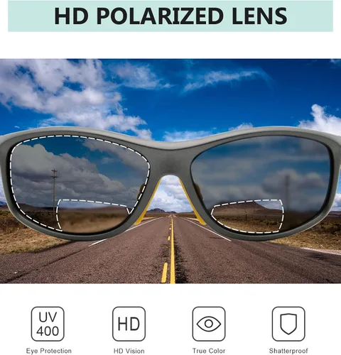 Vista 35 de Eyekepper Gafas de sol deportivas bifocales polarizadas para mujer