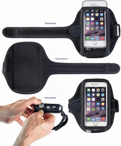 Vista 8 de Tune Belt AB92 - Brazalete antideslizante para teléfonos y fundas L/XL Negro