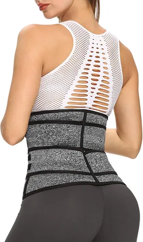 Vista 2 de Entrenador de cintura para mujer, cintura para bajar de peso, cintura deportiva de neopreno, banda delgada para el vientre, corsés