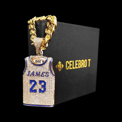 Vista 6 de Celebro T Miami - Caja de cadena de eslabones cubanos para hombres y mujeres 24 pulgadas y 0394in hecha a mano collar cubano de Miami relleno de oro