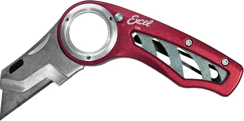Vista 9 de Excel Blade Revo – Cúter plegable con mango, seguro y clip