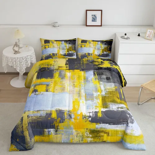 Vista 28 de Erosebridal Juego de ropa de cama turquesa tamaño individual para niños y niños, color verde azulado y gris degradado para niñas y adultos, relleno
