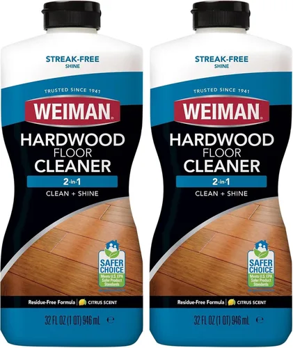 Vista 9 de Weiman Limpiador de madera dura para pisos de madera dura terminados, pisos de ingeniería, laminado - resultados sin rayas, certificado EPA Safer