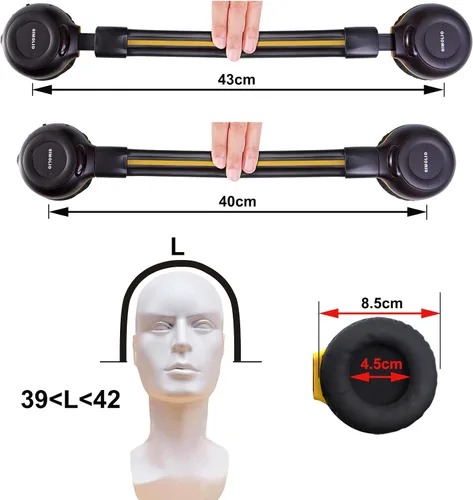Vista 5 de SIMOLIO Auriculares IR para coche DVD compatibles con uConnect VES Dodge Grand Caravan y Chrysler Town & Country y Honda Odyssey & Jeep, auriculares