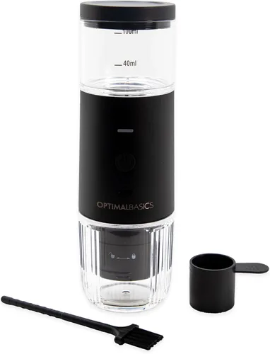 Vista 2 de Mini cafetera portátil de café expreso recargable por USB para espresso en polvo o cápsula