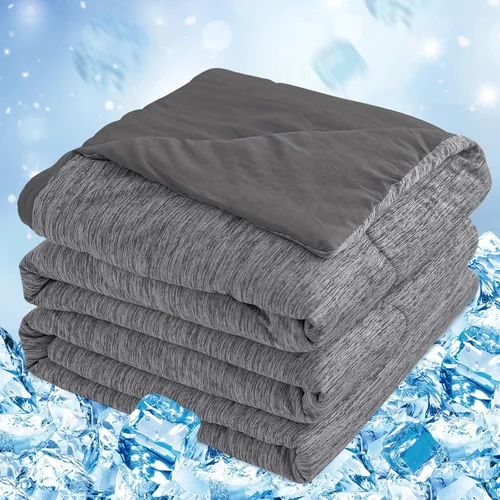 Vista 10 de CHOSHOME Edredón Refrescante Tamaño Twin, Manta Refrescante con Fibra de Enfriamiento Q-Max 0.45 Arc-Chill, Manta de Verano Fresca para Sudores