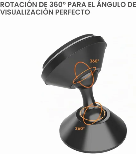 Vista 3 de Rokform - Soporte magnético ajustable para automóvil, giratorio de 360 grados con cinta VHB 3M, soporte para teléfono celular, soporte de aluminio