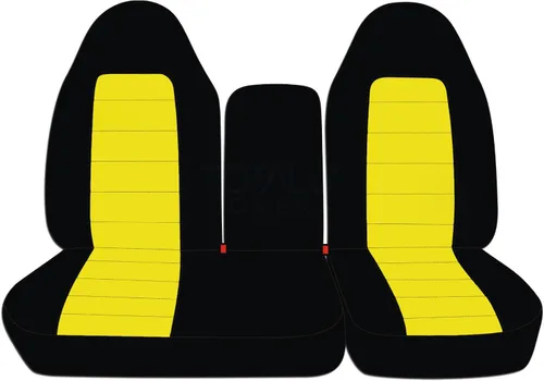 Vista 11 de Funda para asientos y apoya brazos de camiones, asiento delantero dividido 60/40 con apertura en el medio, para camión 1997-2000 Ford F-150, de 21