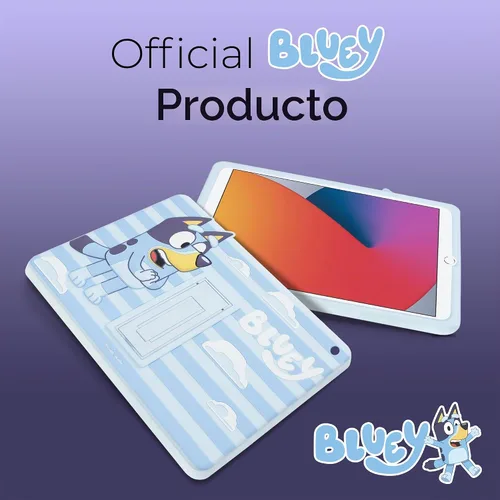 Vista 7 de Bluey Funda para iPad para Niños - Funda 10.2 para iPad de 9ª/8ª/7ª Generación - 2019/2020/2021 Funda para Tablet con Soporte, Protector de Silicona