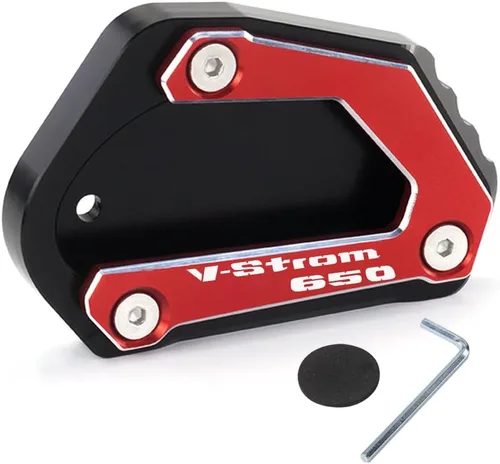 Vista 9 de Placa de soporte de extensión lateral de motocicleta compatible con SUZUKI Vstrom 650 650XT 2004-2023 Vstrom Soporte de almohadilla de pie DL650