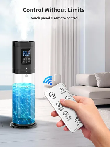 Vista 7 de Humidificadores de 8L para Dormitorio, 30dB Silencioso, Cobertura de 500 pies², Tiempo de Funcionamiento de 60H, Llenado Superior, Humidificador