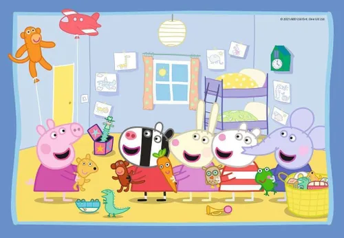 Vista 3 de Ravensburger Puzzle 05574 Aventura 2 x 12 Piezas Peppa Pig Puzzle para niños a partir de 3 años