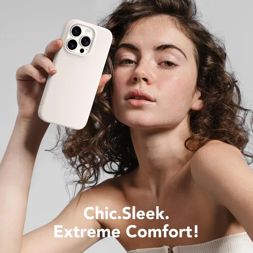 Vista 2 de GONEZ Funda para iPhone 14 Pro, compatible con Magsafe, con protector de pantalla + protector de lente de cámara, forro de microfibra suave A-Piedra