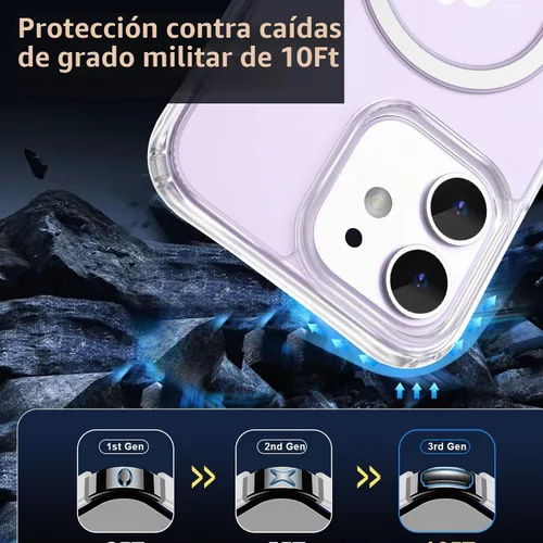 Vista 4 de MOCCA - Funda transparente para iPhone 11, transparente transparente (A-Clear)