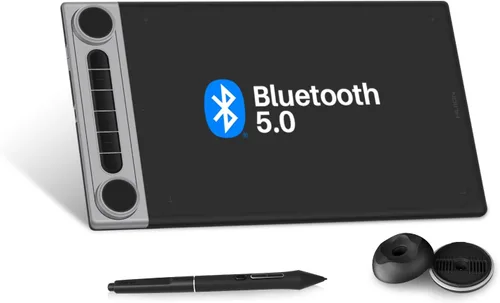Vista 11 de HUION Inspiroy 2 Tableta de dibujo mediana con rueda de desplazamiento, 9 x Negro