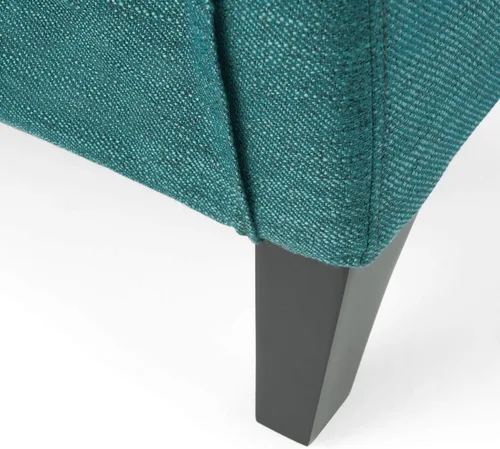 Vista 9 de Christopher Knight Home Alexis - Silla reclinable de tela contemporánea, color verde azulado, marrón oscuro
