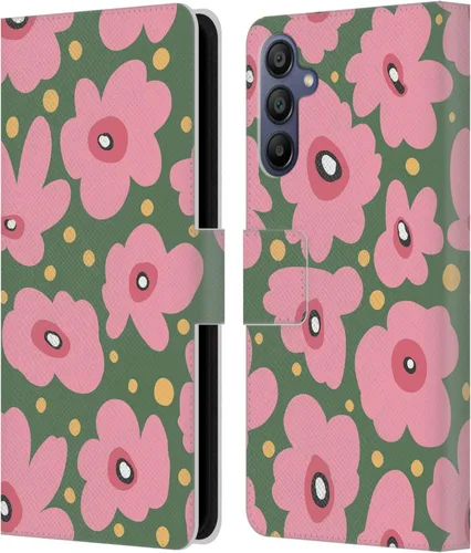 Vista 82 de Head Case Designs Officially Licensed Ninola Ditsy Flowers Yellow Nature Bold Leather Wallet Case Compatible with Samsung Galaxy A07 4G