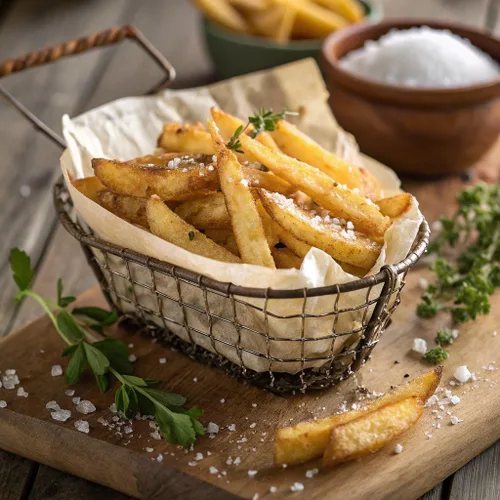 Vista 3 de Jesse & Ben's House-Cut Tallow & Sea Salt Fries, Made with Grass-Fed Beef Tallow, Gluten-Free, Non-GMO Frozen Potatoes, Healthy Snack with No Seed