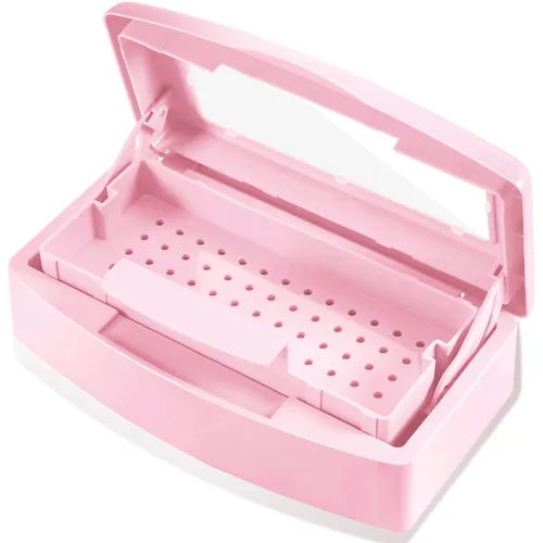 Vista 10 de Machine-Ya Bandeja de esterilización de plástico, caja de esterilización, bandeja esterilizadora de herramientas de arte de uñas, bandeja Negro