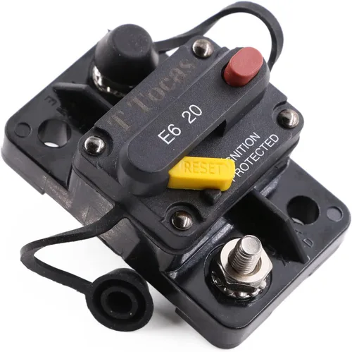Vista 48 de E69 Interruptor de circuito de 10 A T3 con restablecimiento manual Mini de montaje en superficie IP66 Interruptor conmutable de 10 A