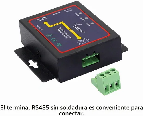 Vista 8 de CERRXIAN RS485 a Ethernet RJ45 TCP/IP Serial Device Servidor Convertidor Transmisión Transparente Dispositivo de Comunicación de Datos Seriales