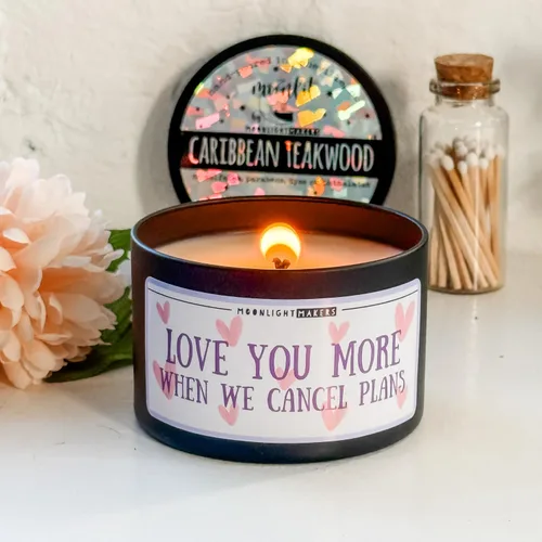 Vista 13 de Moonlight Makers Inner Peace Starts with Four Words: Not My F*cking Problem - Lavender Driftwood Scented Soy Wax Candle, Funny Birthday & Bridal