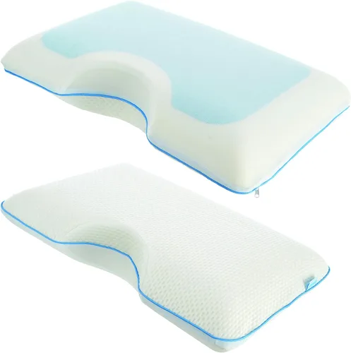 Vista 7 de Almohada para dormir de lado – Almohada de cama – Almohada de enfriamiento – Almohada de espuma viscoelástica respetuosa con la piel – Funda