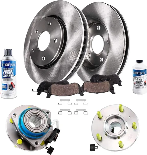 Vista 89 de Detroit Axle - Rotores de freno para Nissan NV2500 NV3500 NV1500 NV1500 2012-2021, repuesto de rotores de freno de disco: rotor delantero de 14.17