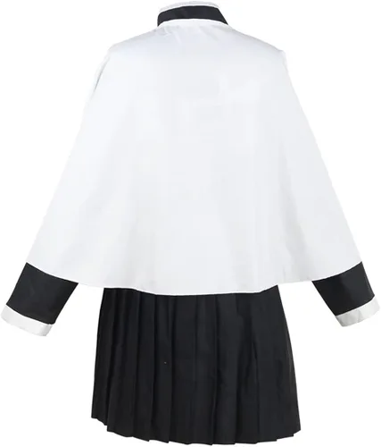 Vista 4 de UZAIN Disfraz de cosplay para mujer, disfraz de anime Kamado Tsuyuri Shinobu Mitsuri, conjunto completo con bambú