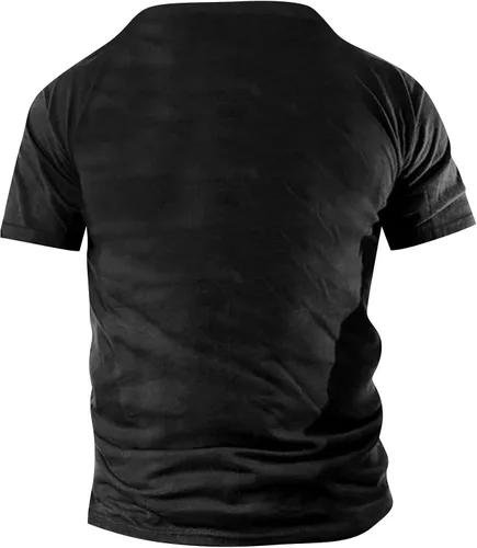 Vista 2 de WENKOMG1 Camiseta táctica para hombre color sólido patriótico con cuello en V de la bandera de Estados Unidos camiseta militar Amy de manga corta
