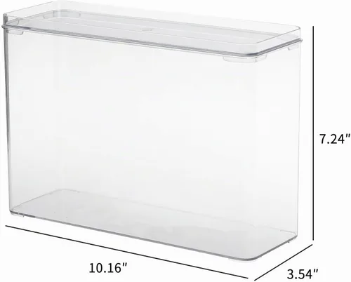 Vista 2 de FABROK Caja organizadora de plástico para teléfono celular con tapa
