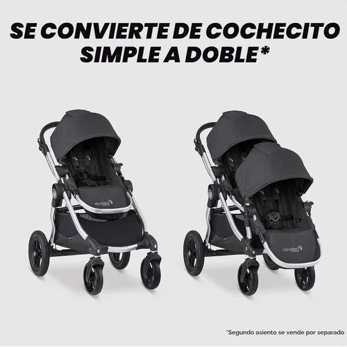 Vista 5 de Carriola individual Baby Jogger City Select, Jet Negro azabache